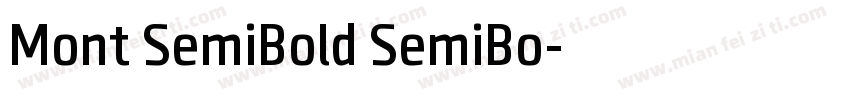 Mont SemiBold SemiBo字体转换